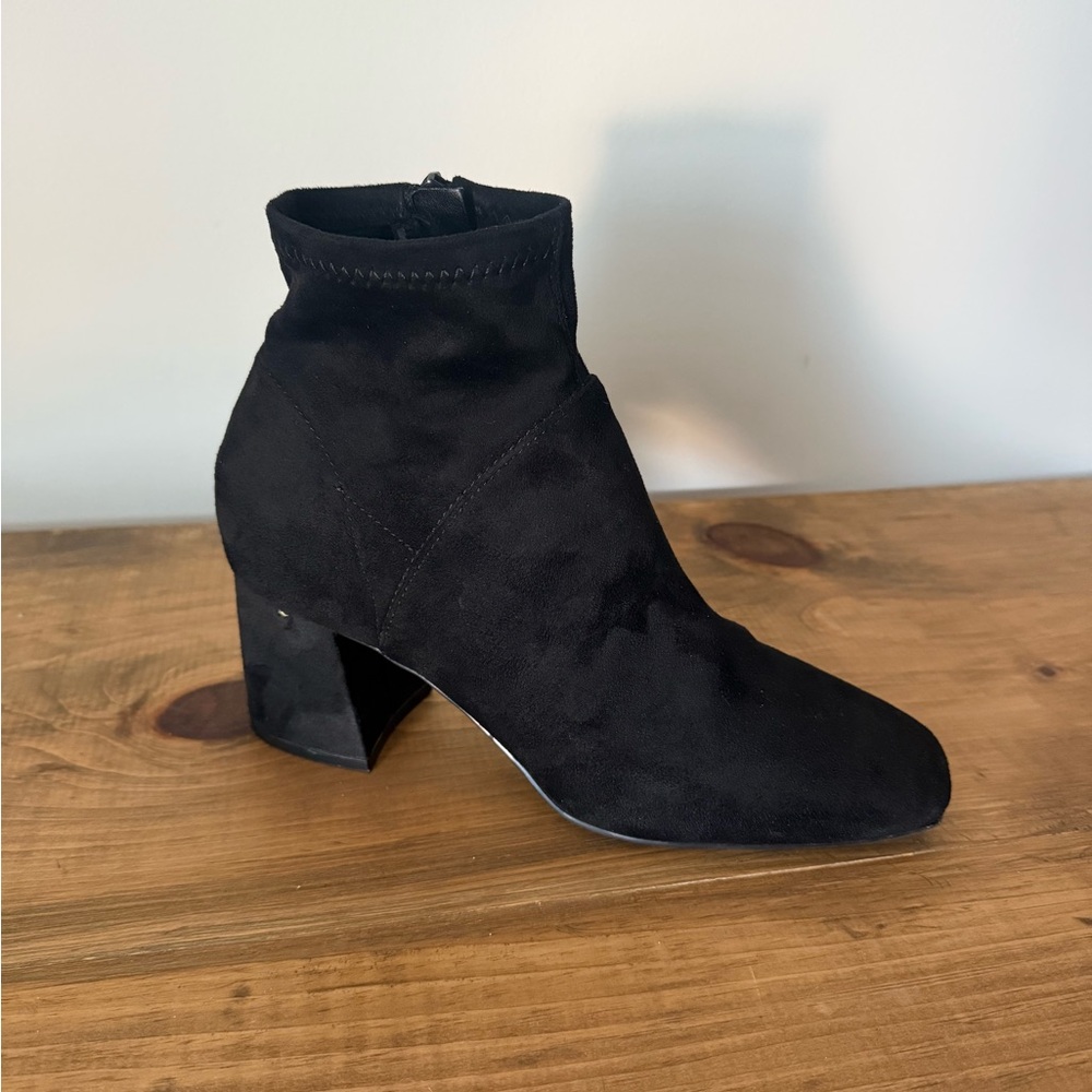 Nine West Black Suede Ankle Booties